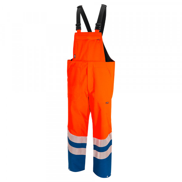 GORE-TEX Latzhose TUEBOR EBX warnorange / royalblau